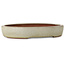 Vaso bonsai ovale bianco sporco di Yozan - 313 x 250 x 53 mm
