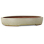 Vaso bonsai ovale bianco sporco di Yozan - 313 x 250 x 53 mm
