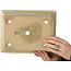 Pot à bonsaï rectangulaire blanc cassé de Reiho - 272 x 212 x 97 mm