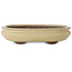 Ovale beige bonsaipot van Yamaaki - 305 x 217 x 68 mm