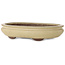 Ovaler, beigefarbener Bonsai-Topf von Yamaaki – 305 x 217 x 68 mm