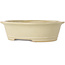 Ovale, gebroken witte bonsaipot van Reiho - 292 x 245 x 83 mm