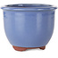 Vaso bonsai rotondo azzurro di Eime Yozan - 120 x 120 x 93 mm