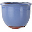 Vaso bonsai rotondo azzurro di Eime Yozan - 120 x 120 x 93 mm