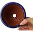 Vaso bonsai rotondo blu scuro di Eime Yozan - 120 x 120 x 93 mm