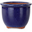Maceta redonda azul oscuro para bonsái de Eime Yozan - 105 x 105 x 85 mm