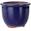 Maceta redonda azul oscuro para bonsái de Eime Yozan - 105 x 105 x 85 mm