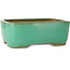 Rechthoekige turquoise bonsaipot van Yamafusa - 315 x 240 x 113 mm