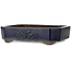 Ovale donkerblauwe bonsaipot van Yamaaki - 318 x 243 x 78 mm