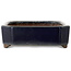 Ovale donkerblauwe bonsaipot van Yamaaki - 318 x 243 x 78 mm