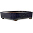 Oval dark blue bonsai pot by Yamaaki - 318 x 243 x 78 mm