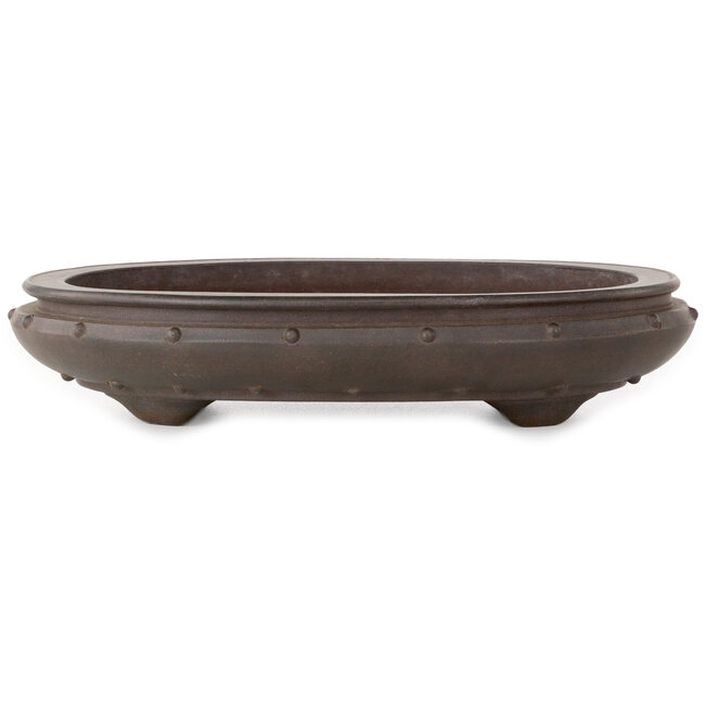 Pot ovale non émaillé pour bonsaï - 290 x 210 x 60 mm