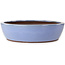 Pot ovale bleu pour bonsaï de Yamaaki - 477 x 402 x 100 mm