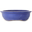 Pot ovale bleu pour bonsaï - 420 x 342 x 87 mm