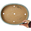 Ovale turquoise bonsaipot van Reiho - 288 x 219 x 50 mm