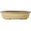 Pot à bonsaï ovale beige de Reiho - 258 x 210 x 62 mm
