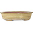 Ovaler, beigefarbener Bonsai-Topf von Reiho – 258 x 210 x 62 mm