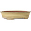 Maceta ovalada beige para bonsái de Reiho - 258 x 210 x 62 mm