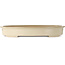 Oval off-white bonsai pot by Seizan (Reihou, Kataoka Katsushi, master Seizan kiln) - 640 x 452 x 95 mm
