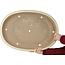 Oval off-white bonsai pot by Seizan (Reihou, Kataoka Katsushi, master Seizan kiln) - 640 x 452 x 95 mm