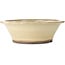 Round off-white bonsai pot by Yamaaki - 450 x 450 x 138 mm