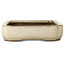 Mokko off-white bonsai pot by Shuhou - 422 x 297 x 75 mm