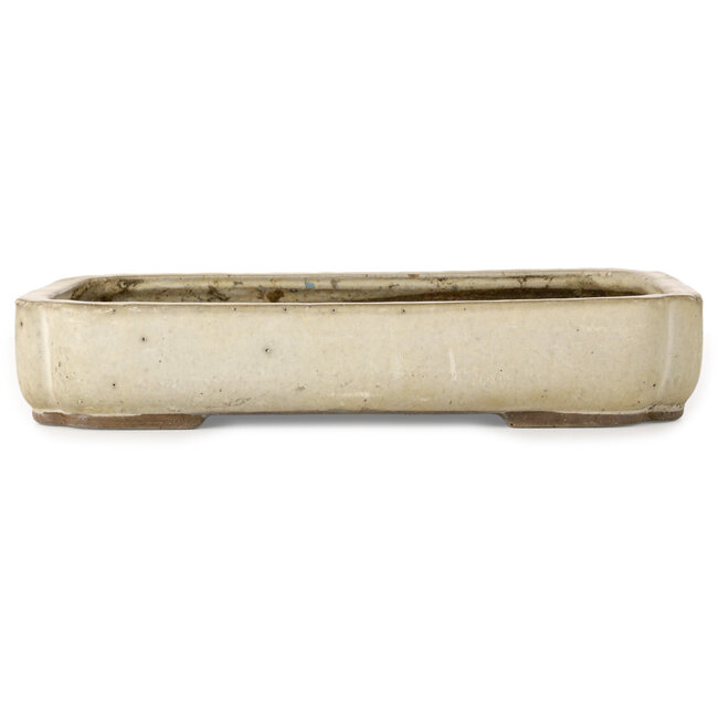 Pot à bonsaï Mokko blanc cassé de Shuhou - 422 x 297 x 75 mm