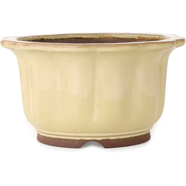 Lotus bonsaipot in gebroken wit van Yamaaki - 283 x 283 x 154 mm