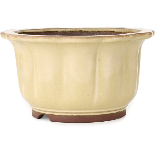 Lotus bonsaipot in gebroken wit van Yamaaki - 283 x 283 x 154 mm