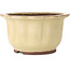 Lotus off-white bonsai pot by Yamaaki - 283 x 283 x 154 mm