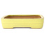 Rechthoekige gele bonsaipot van Yamafusa - 357 x 263 x 58 mm