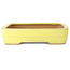 Pot à bonsaï rectangulaire jaune de Yamafusa - 357 x 263 x 58 mm