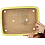 Rectangular yellow bonsai pot by Yamafusa - 357 x 263 x 58 mm