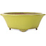 Pot à bonsaï rond jaune de Gyouzan - 315 x 315 x 110 mm