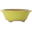 Ronde gele bonsaipot van Gyouzan - 315 x 315 x 110 mm
