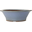 Pot à bonsaï rond bleu de Yamaaki - 445 x 445 x 147 mm