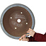 Pot à bonsaï rond bleu de Yamaaki - 445 x 445 x 147 mm