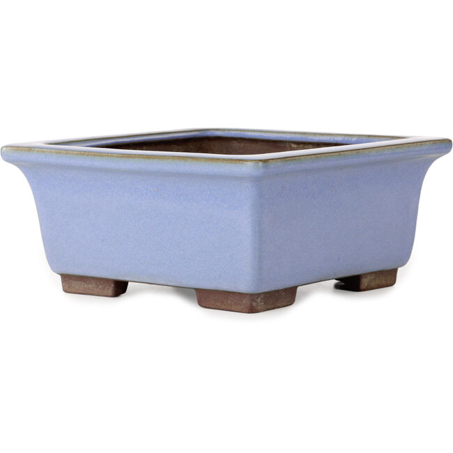 Vaso bonsai quadrato blu di Yamaaki - 238 x 238 x 105 mm