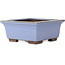 Vierkante blauwe bonsaipot van Yamaaki - 238 x 238 x 105 mm