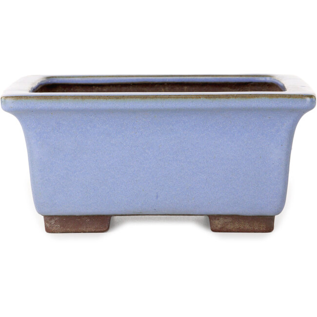Pot à bonsaï carré bleu de Yamaaki - 238 x 238 x 105 mm