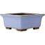 Vierkante blauwe bonsaipot van Yamaaki - 238 x 238 x 105 mm