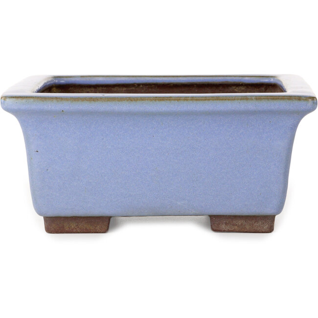 Pot à bonsaï carré bleu de Yamaaki - 238 x 238 x 105 mm