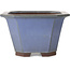 Vaso bonsai quadrato blu di Yamaaki - 320 x 320 x 195 mm