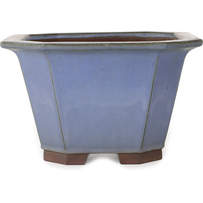 Maceta cuadrada azul para bonsái de Yamaaki - 320 x 320 x 195 mm