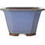 Square blue bonsai pot by Yamaaki - 320 x 320 x 195 mm