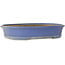Maceta ovalada azul para bonsái de Shuhou - 385 x 305 x 75 mm
