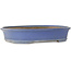 Ovaler blauer Bonsai-Topf von Shuhou – 385 x 305 x 75 mm