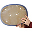 Maceta ovalada azul para bonsái de Shuhou - 385 x 305 x 75 mm