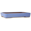 Rectangular blue bonsai pot by Yamafusa - 473 x 332 x 72 mm