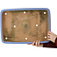 Rectangular blue bonsai pot by Yamafusa - 473 x 332 x 72 mm